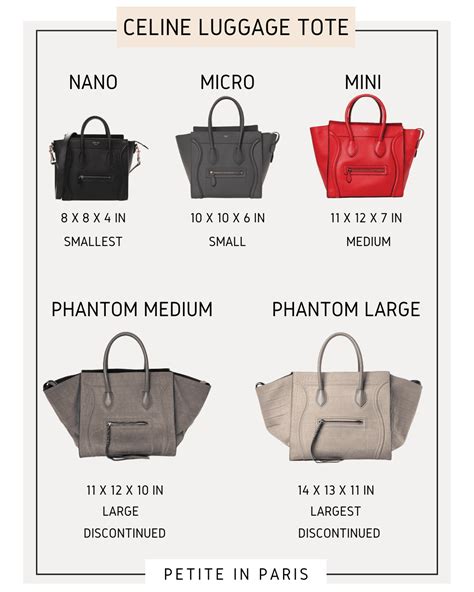 celine bag sizes|celine luggage tote bag.